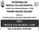 Speech and Hearing Camp at Father Muller’s from 21-23 September